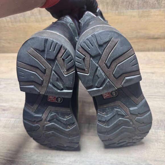 Tony Lama 3R Steel Toe Grizzly Black Leather Western Work Boots Men's Size 11.5 - Picture 4 of 7